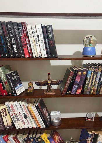 Gerçek ceviz ve çam ağacından ahşap kitaplık - Görsel 10