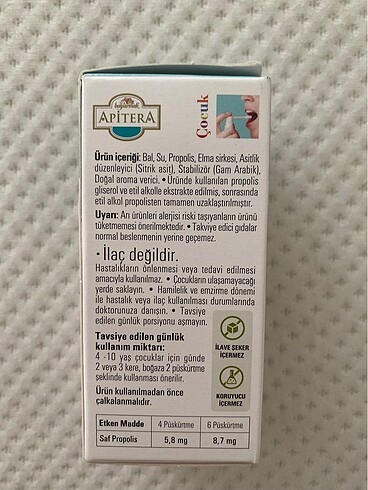 Diğer Balparmak Apitera Çocuk Sprey