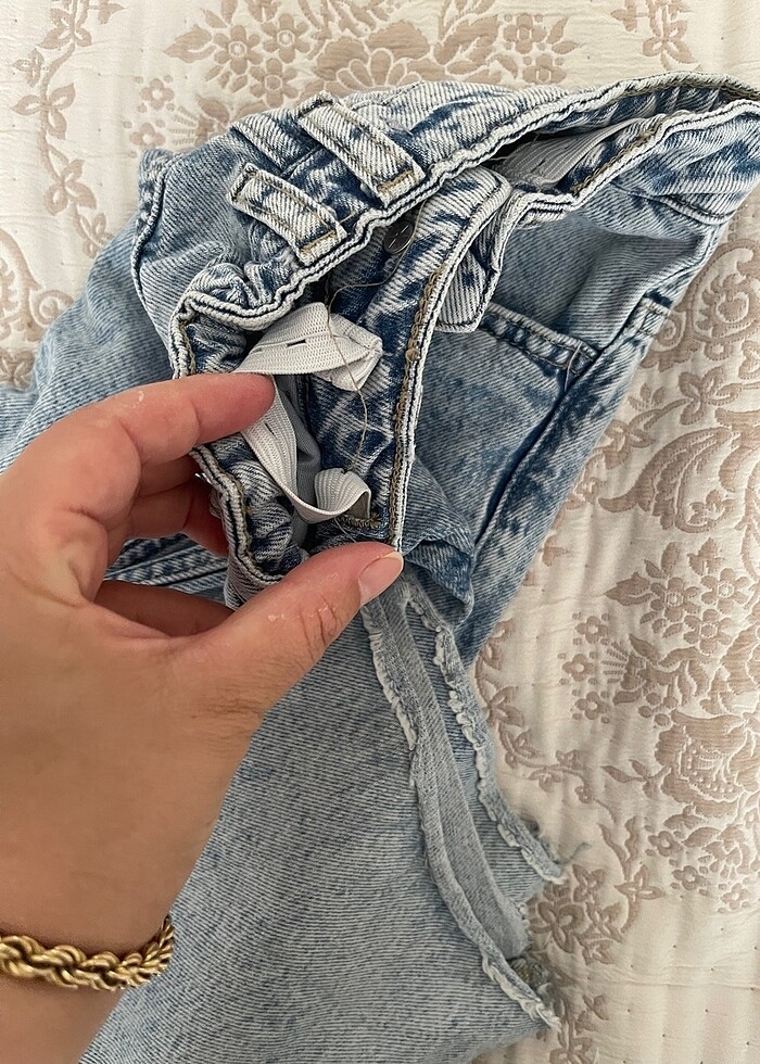 Tarz kot pantolon geniş - Görsel 3