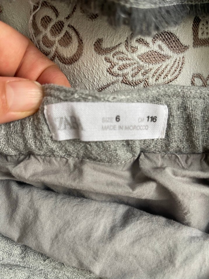 Gri Bebek Kız Uzun Kollu Fırfırlı Takım - Görsel 3