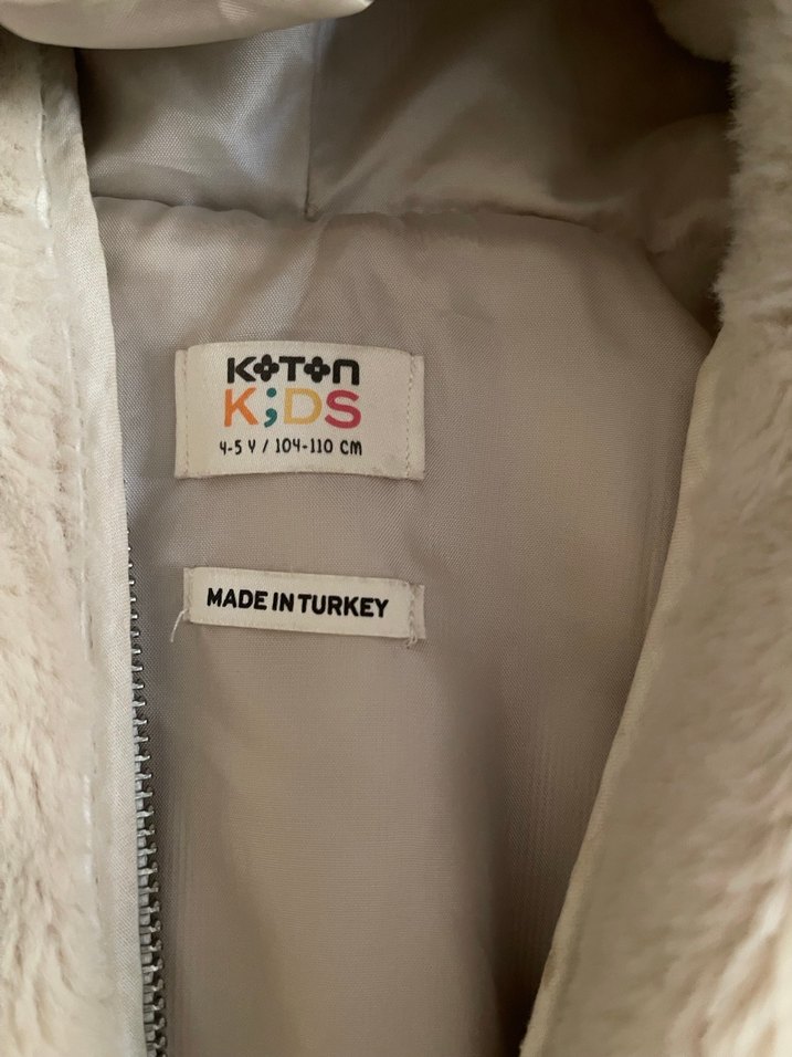 Kürklü Kapüşonlu Kız Yeleği - Görsel 3