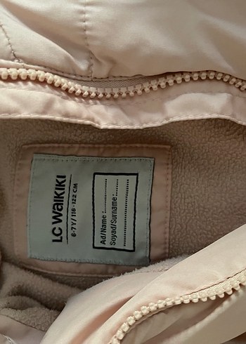 Pembe Kapüşonlu Nakışlı Kız Montu - Görsel 4