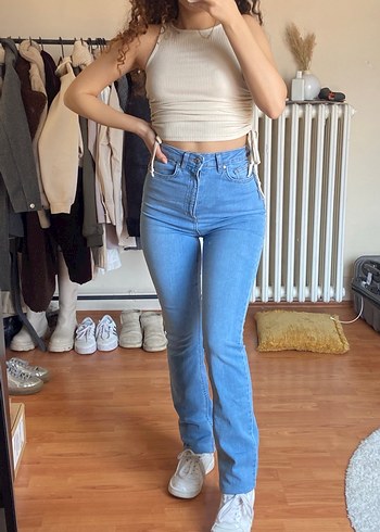 Flare Denim Kadın Pantolon