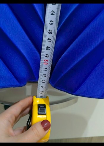 Mavi Straplez Pilili kısa Abiye Elbise - Görsel 4