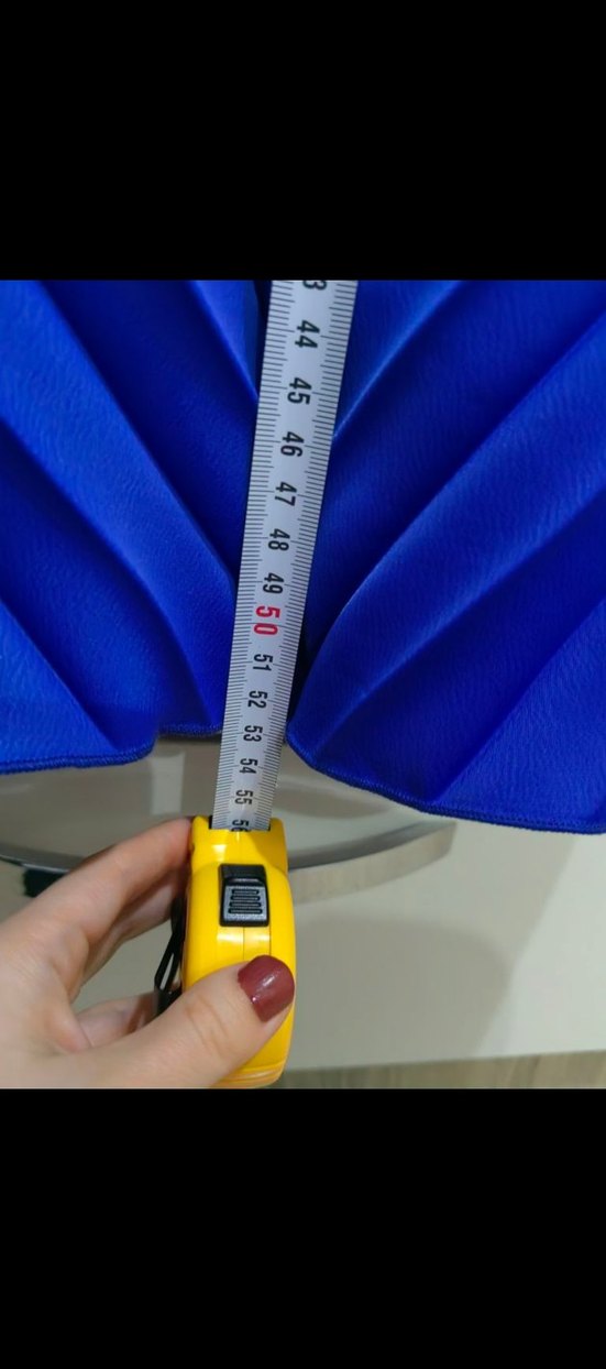 Mavi Straplez Pilili kısa Abiye Elbise - Görsel 4