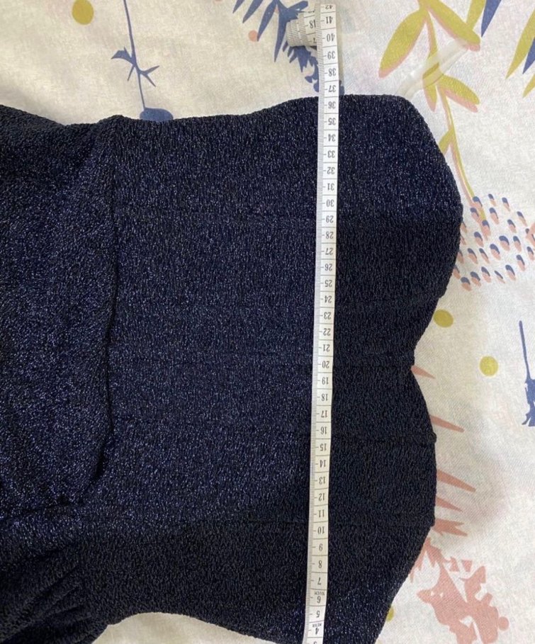 Siyah Drapeli Straplez Mini Elbise - Görsel 5