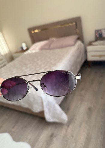 Miu Miu Kahverengi Kadın Güneş Gözlüğü - Görsel 6