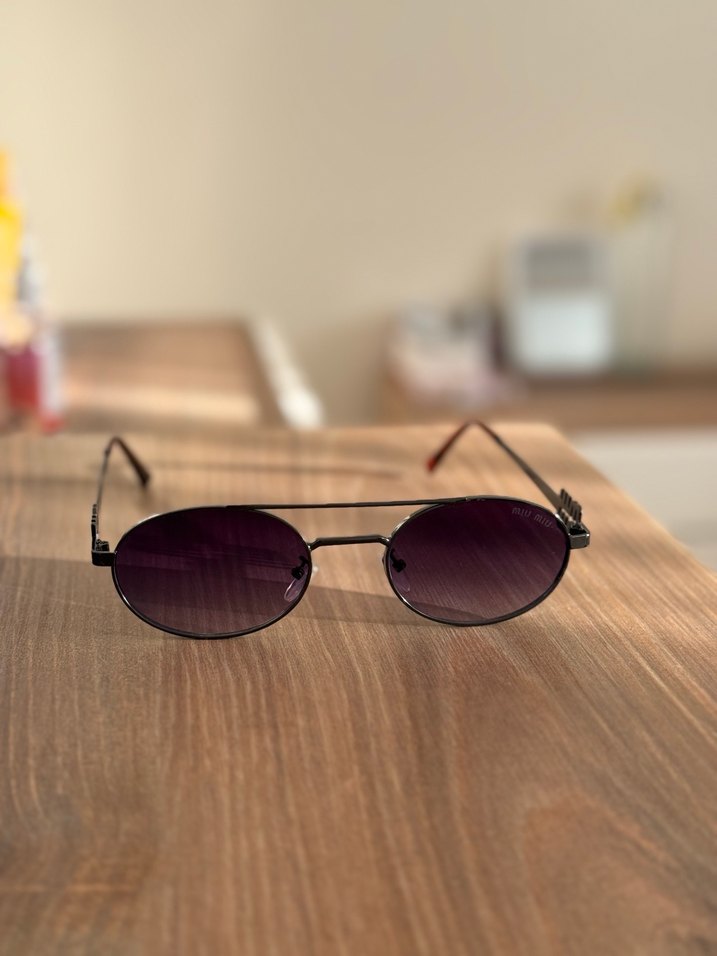 Miu Miu Kahverengi Kadın Güneş Gözlüğü - Görsel 5