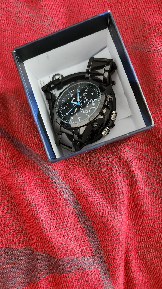 SPOLO Parlak siyah Renk Bileklik saat set - Görsel 2