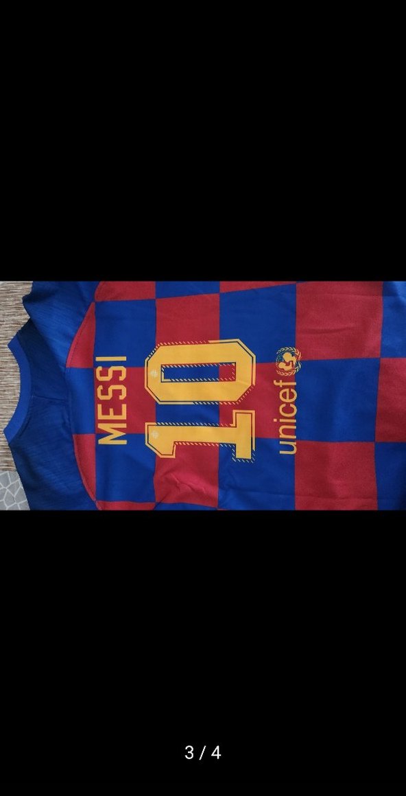 Erkek Mavi Kırmızı Kareli Nike Forma - Görsel 3