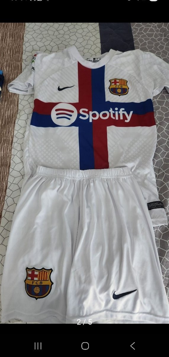 Beyaz Erkek Kısa Kollu Spor Forma Takımı - Görsel 2