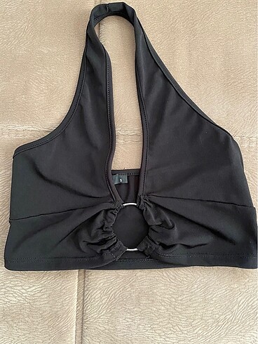 Halter yaka crop