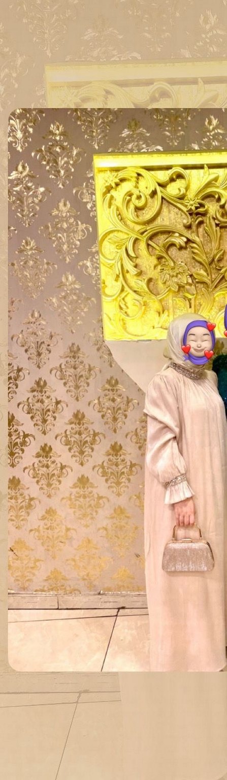 Nakış Detaylı Bej Uzun Keten Elbise - Görsel 3