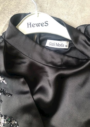 Uzun Gri Drape Detaylı Gotik Elbise - Görsel 2