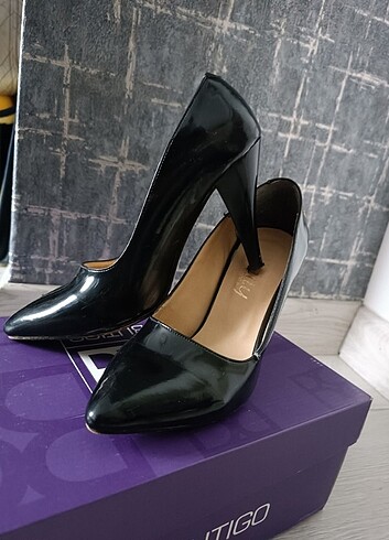 36 Beden siyah Renk Stiletto siyah