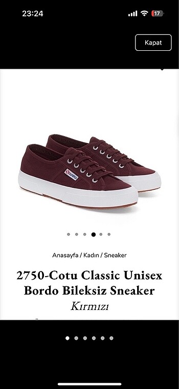 Bordo superga orijinal
