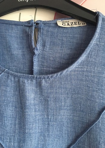 Kadın Lacivert Uzun Denim Elbise - Görsel 2