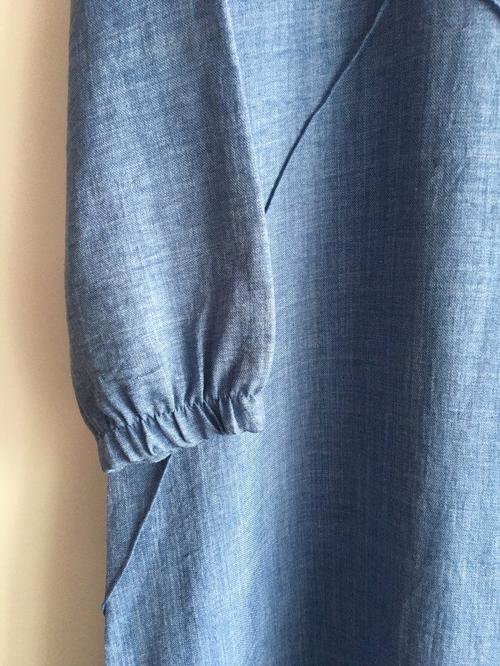 Kadın Lacivert Uzun Denim Elbise - Görsel 3