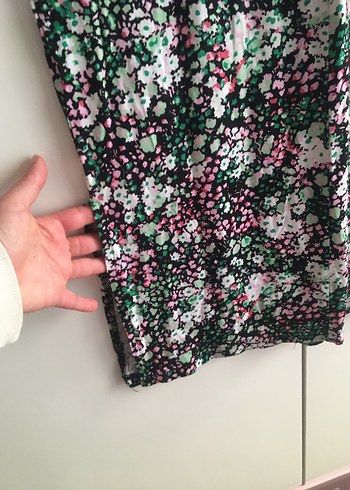 Çiçek Desenli Uzun Bohem Etek - Görsel 2