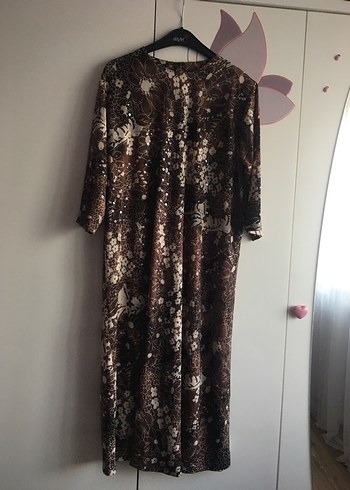 Yarım kol uzun elbise - Görsel 2