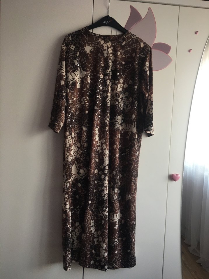 Yarım kol uzun elbise - Görsel 2