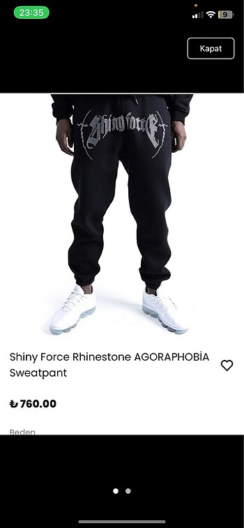Shiny force eşofman altı yeni