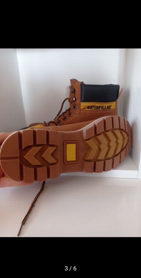 Caterpillar Erkek Kahverengi Deri Bot - Görsel 2