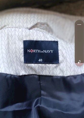 North of Navy Gri Erkek Rozeti 40 Beden - Görsel 2