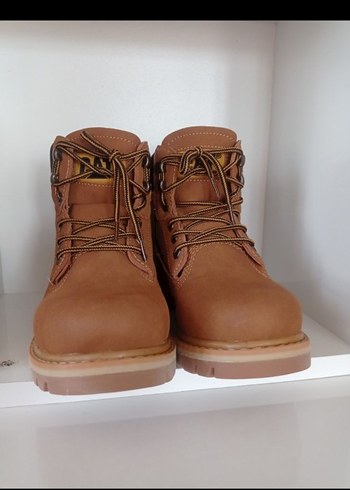 Tokalı Kahverengi Erkek Biker Outdoor Bot - Görsel 2