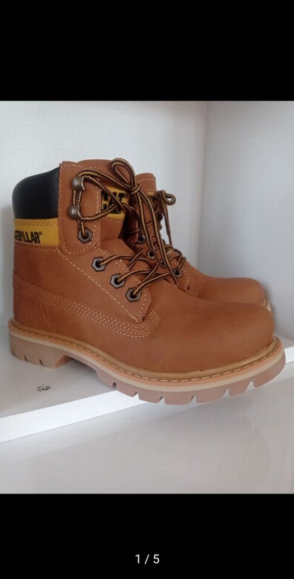 Tokalı Kahverengi Erkek Biker Outdoor Bot - Görsel 3