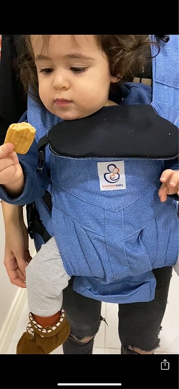 Beden mavi Renk Solomom Baby 360 Ergonomik Kanguru