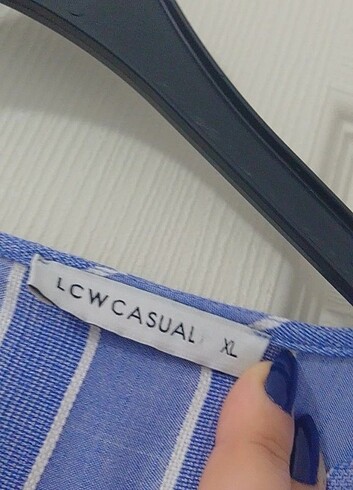 xl Beden mavi Renk LC waikiki kadın bluz