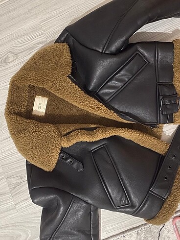 s Beden kahverengi Renk Stradivarius Biker Ceket
