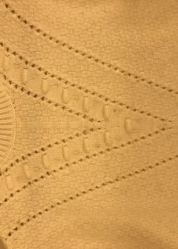 Kadın Beyaz Bohem Yüksek Yakalı Yün Kazak - Görsel 5