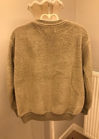 Kız Çocuk Kahverengi Peluş Sweatshirt - Görsel 3