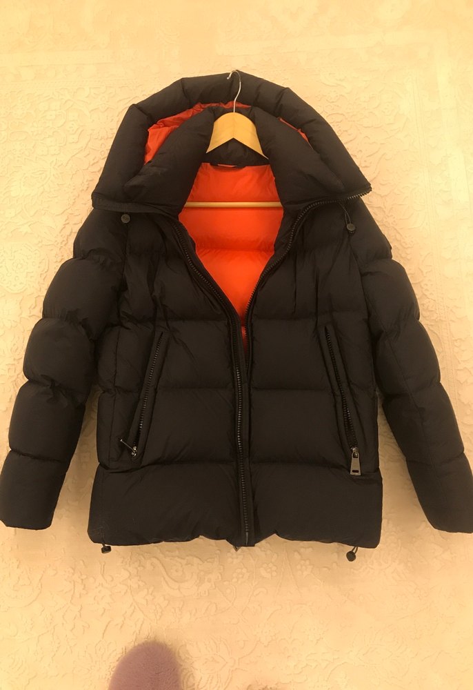 Siyah Erkek Mont, Yüksek Yaka, çok iyi durumda , çok sıcak - Görsel 3