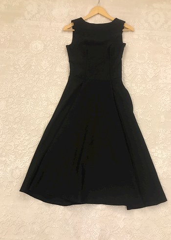 Uzun Siyah Straplez Drapeli Kadın Abiye Elbise - Görsel 4