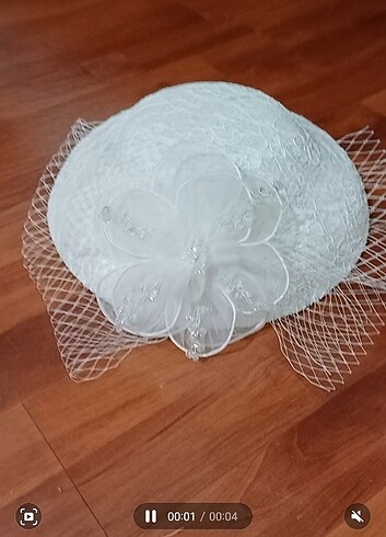 Gelin şapkasi vualet nikah kepi aksesuar 