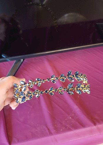 Renkli Payetli Bohem Gelin Saç Aksesuarı