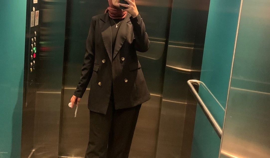 Düğmeli Siyah Kadın Blazer Ceket - Görsel 3