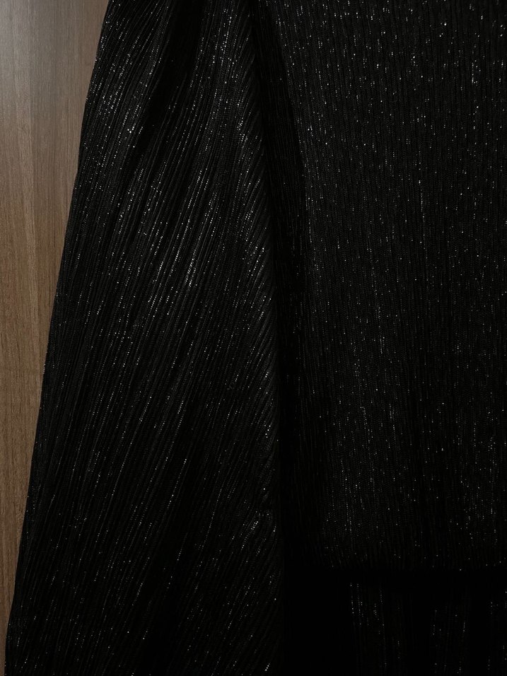 Uzun Siyah Kadın Goth Elbise - Görsel 4