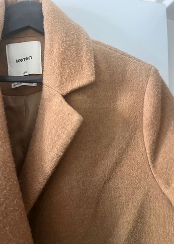 Düğmeli Camel Rengi Klasik Kaban - Görsel 3