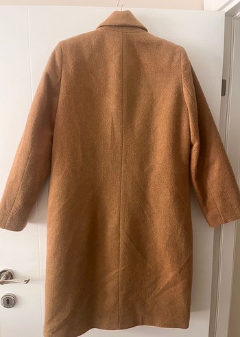 Düğmeli Camel Rengi Klasik Kaban - Görsel 2