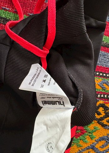 xs Beden Kırmızı Şeritli Siyah Hummel Eşofman Altı