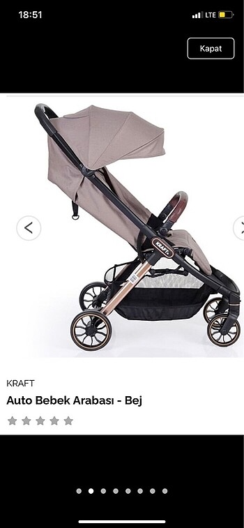 Kraft auto kabin boy bebek arabası