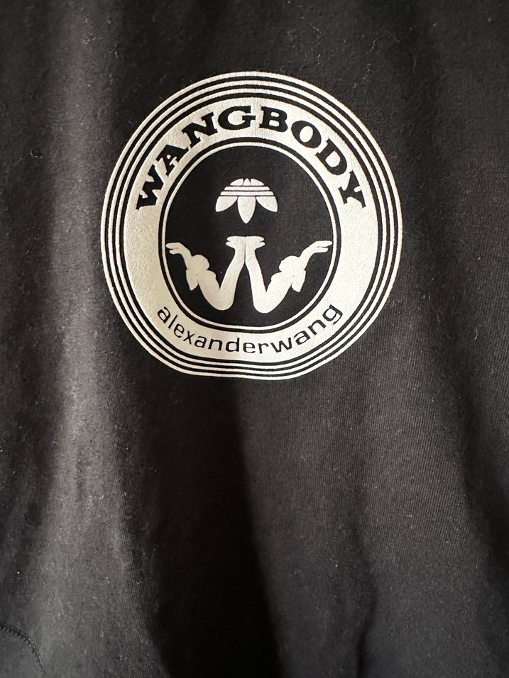 Siyah Baskılı Alexander wang adidas yoga tulım - Görsel 2