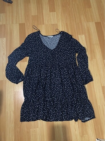 Pull and Bear Lacivert elbise