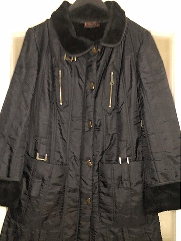 İçi kürklü siyah mont. - Görsel 5