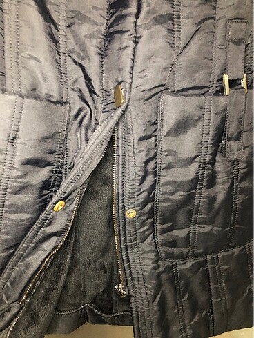 İçi kürklü siyah mont. - Görsel 7