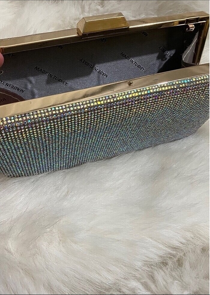 Zara taşlı çanta - Görsel 3